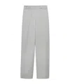 Maxco. Wide-fit Wool-blend Trousers In Gray