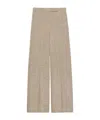 Maxco. Wide-leg Slub Grisaille Trousers In Gray