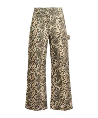 Maxco. Wide-leg Jeans In Brown
