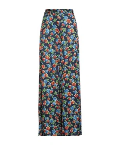 Maxco. Wide-leg Trousers In Blue