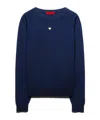 Maxco. Wool Pullover Sweater In Blue