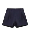 Maxco. Wool Shorts In Blue