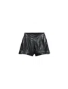 Maxco. Zipper Shorts In Black