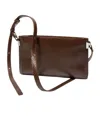 Maxco. Zippered Shoulder Bag In Brown