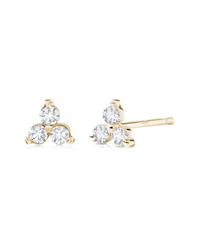 Maxcolor 0.24 Ct. Tw. Lab-grown Diamond 14k Studs In Gold