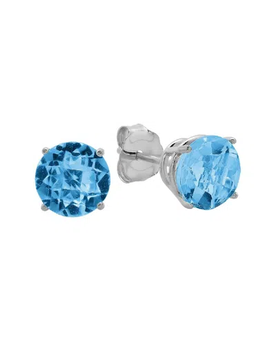Maxcolor 10k 1.40 Ct. Tw. Londen Blue Topaz Studs