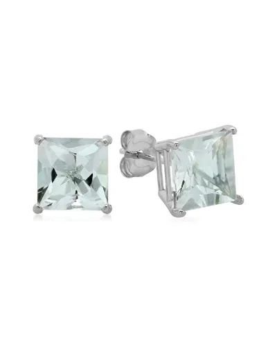 Maxcolor 10k 2.75 Ct. Tw. Aquamarine Studs