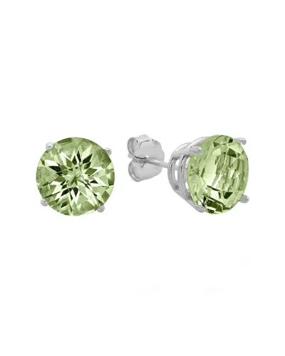 Maxcolor 10k 3.40 Ct. Tw. Green Amethyst Studs