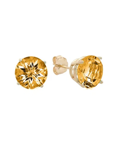 Maxcolor 10k 3.60 Ct. Tw. Citrine Studs