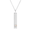 Maxcolor 14k 0.06 Ct. Tw. Lab-grown Opal Pendant Necklace