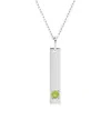 Maxcolor 14k 0.08 Ct. Tw. Peridot Pendant Necklace
