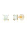 Maxcolor 14k 0.20 Ct. Tw. Lab-grown Opal Studs