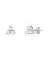 Maxcolor 14k 0.35 Ct. Tw. Lab-grown White Sapphire Studs