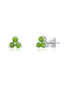 Maxcolor 14k 0.35 Ct. Tw. Peridot Studs