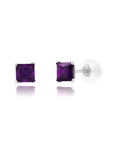 Maxcolor 14k 0.45 Ct. Tw. Amethyst Studs