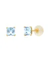 Maxcolor 14k 0.50 Ct. Tw. Aquamarine Studs