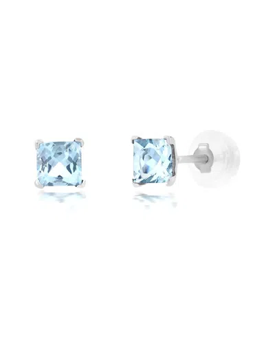 Maxcolor 14k 0.50 Ct. Tw. Aquamarine Studs