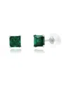 Maxcolor 14k 0.50 Ct. Tw. Lab-grown Emerald Studs