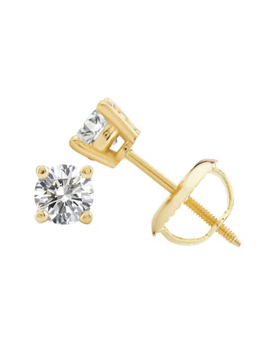 Maxcolor 14k 0.50 Ct. Tw. Lab-grown Diamond Stud Earrings In Gold