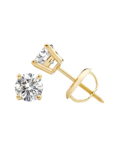 Maxcolor 14k 0.75 Ct. Tw. Lab-grown Diamond Stud Earrings In Gold
