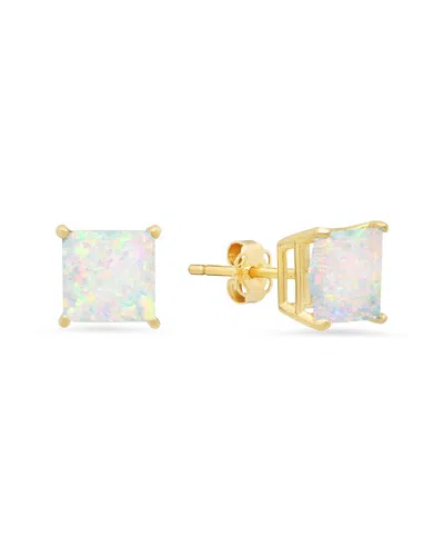 Maxcolor 14k 1.20 Ct. Tw. Lab-grown Opal Studs