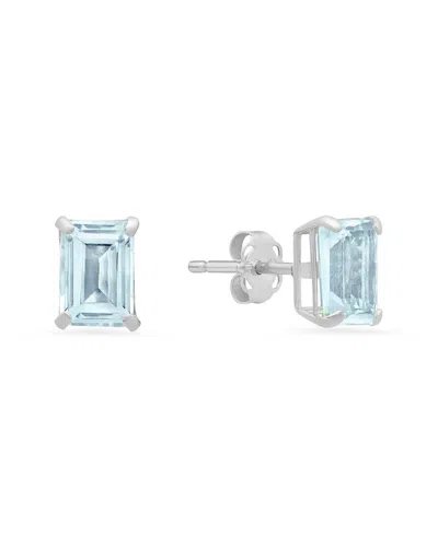 Maxcolor 14k 1.30 Ct. Tw. Aquamarine Studs
