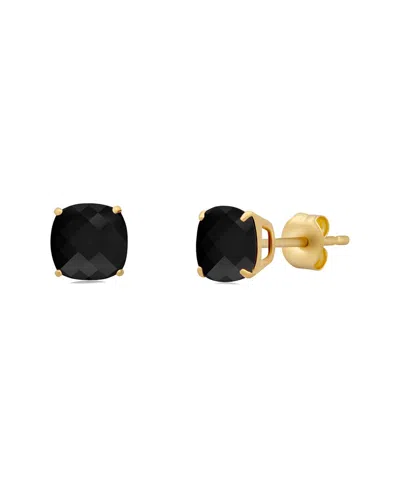 Maxcolor 14k 2.80 Ct. Tw. Onyx Studs