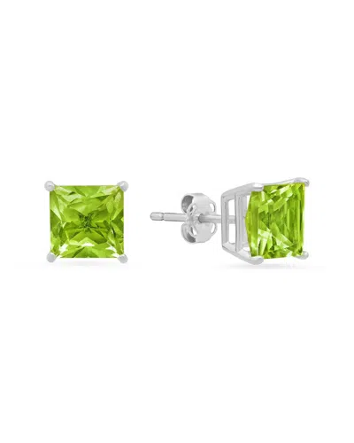 Maxcolor 14k 2.90 Ct. Tw. Peridot Studs
