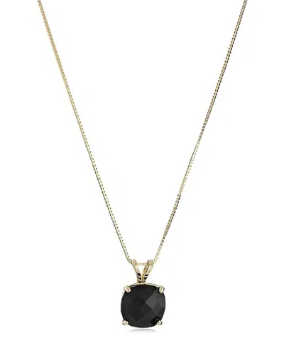 Maxcolor 14k 3.40 Ct. Tw. Onyx Pendant Necklace