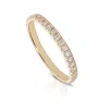Maxcolor 14k Gold Lab Grown Diamond Eternity Ring In Yellow