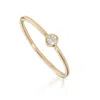 Maxcolor 14k Gold Solo Lab Grown Diamond Bezel Ring In Yellow