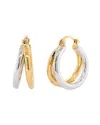 Maxcolor 14k Resin-filled Earrings
