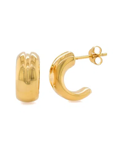 MAXCOLOR MAXCOLOR 14K RESIN-FILLED EARRINGS