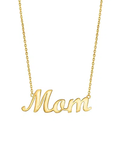 MAXCOLOR MAXCOLOR 14K SCRIPT NECKLACE