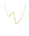 Maxcolor 14k Sideways Initial Necklace