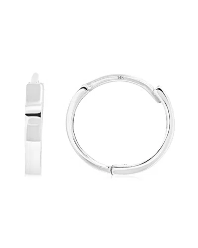 MAXCOLOR MAXCOLOR 14K HUGGIE EARRINGS