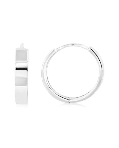MAXCOLOR MAXCOLOR 14K HUGGIE EARRINGS
