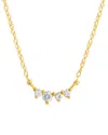 Maxcolor 14k Yellow Gold 1.5mm & 2mm Round Lab Grown Diamon In Gold