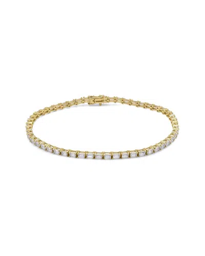 MAXCOLOR MAXCOLOR 14K 1.20 CT. TW. LAB-GROWN DIAMOND TENNIS BRACELET