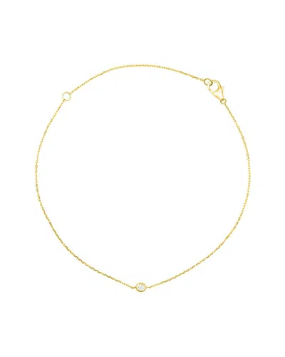 MAXCOLOR MAXCOLOR 14K 0.06 CT. TW. LAB-GROWN DIAMOND SINGLE BRACELET