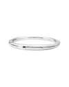 Maxcolor Silver Bangle Bracelet In Metallic
