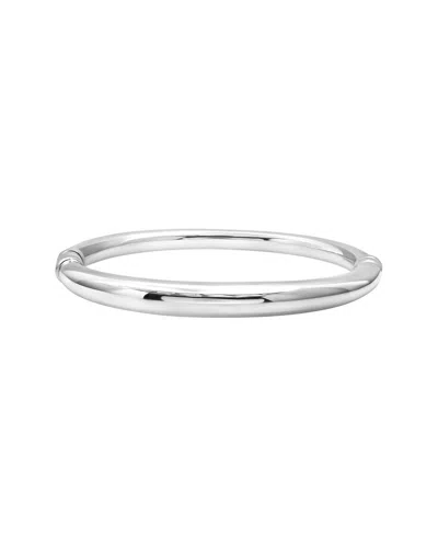 Maxcolor Silver Bangle Bracelet In Metallic