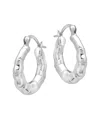 Maxcolor Silver Dangle Earrings In Metallic