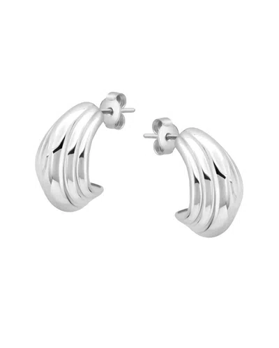 MAXCOLOR MAXCOLOR SILVER DANGLE EARRINGS