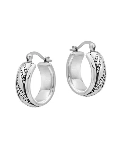 Maxcolor Silver Dangle Earrings In Metallic