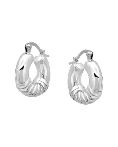 Maxcolor Silver Dangle Earrings In Metallic