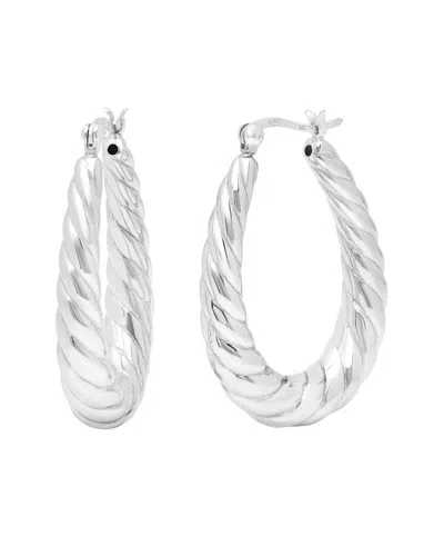 Maxcolor Silver Dangle Earrings In Purple