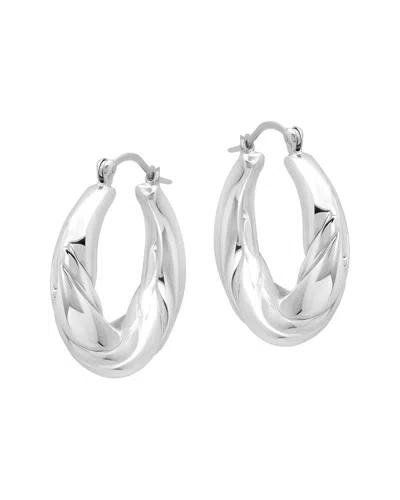 Maxcolor Silver Dangle Earrings In Metallic