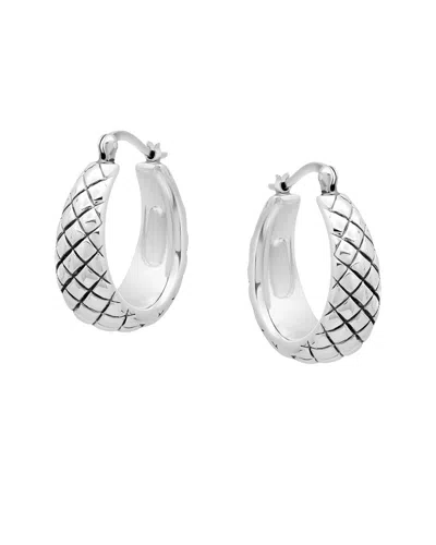Maxcolor Silver Dangle Earrings In Metallic