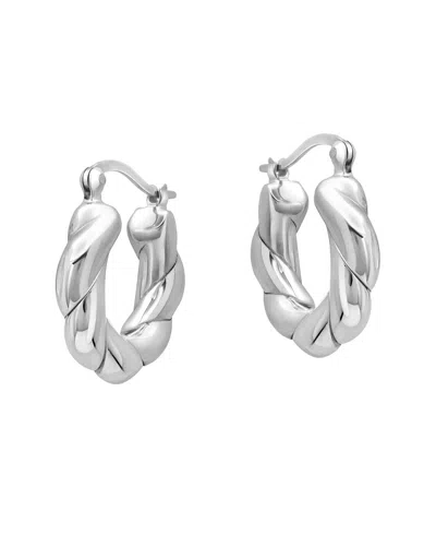 Maxcolor Silver Dangle Earrings In Metallic